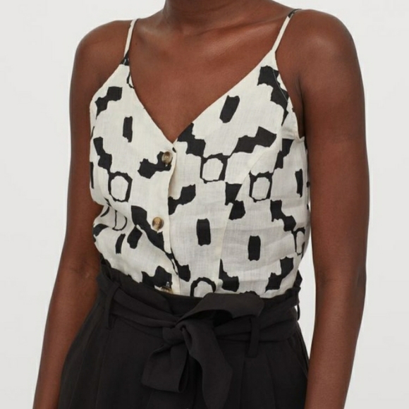 H&M linen designer Top - Picture 2 of 6